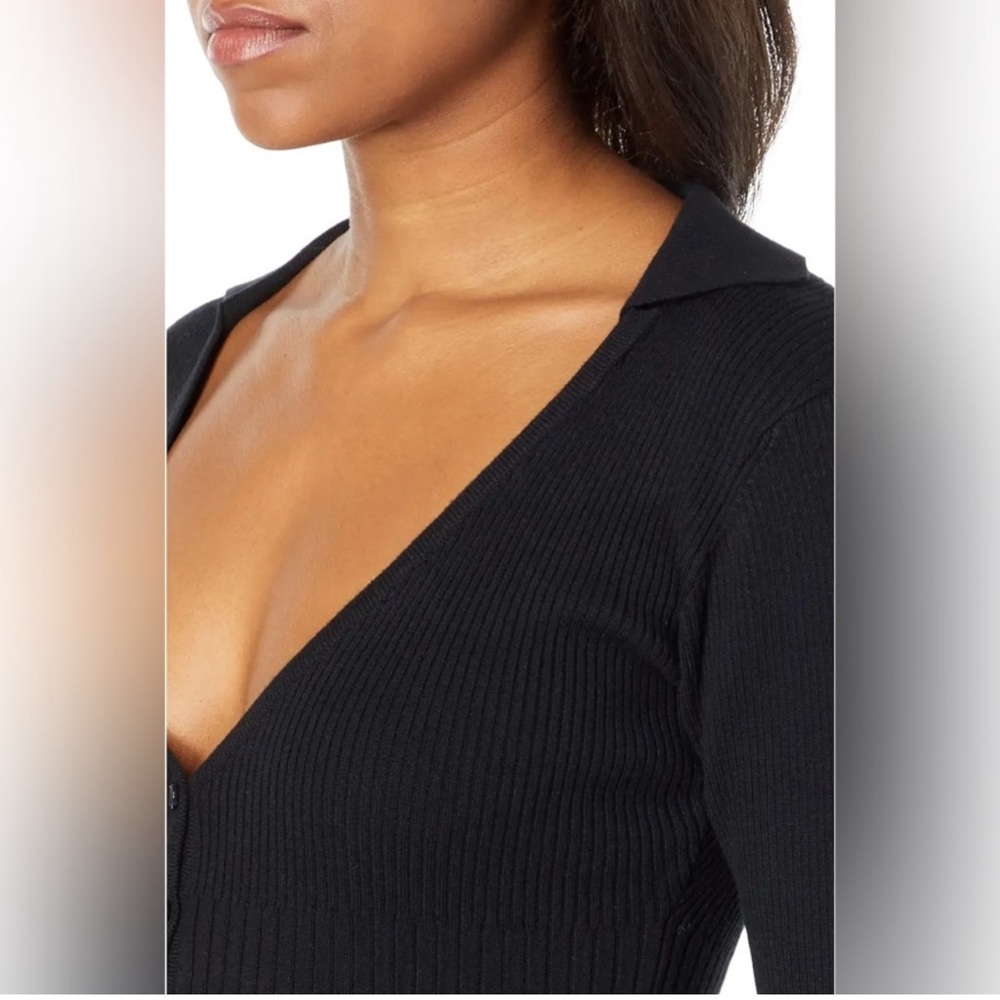Bardot Collared Knit Dress - Gem Bardot Collared Knit Dress - Gem